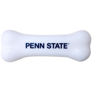 dog bone squeak toy with Penn State printed on top